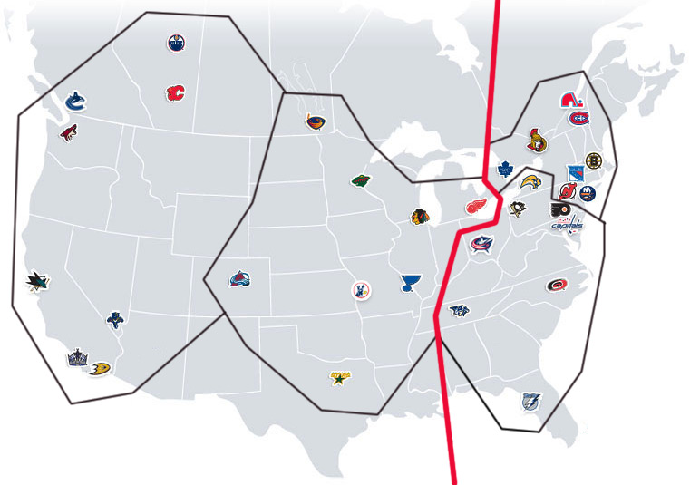 Map Of Nhl