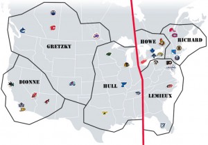 NHL Realignment Map - Week 4