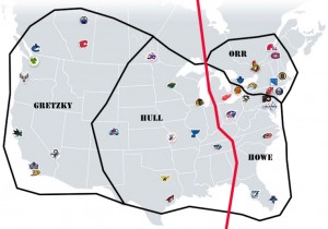 NHL Realignment Map - Week 7