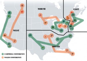 NHL Realignment Map Week Twelve