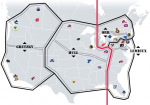 NHL Realignment Map Week 21