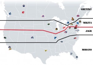 NHL Realignment Map - Week 22