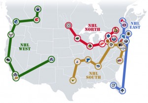 NHL Realignment Map - Week 30