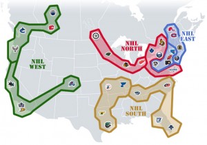 NHL Realignment Map - Week 32