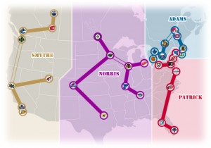 NHL Realignment Map - Week 38